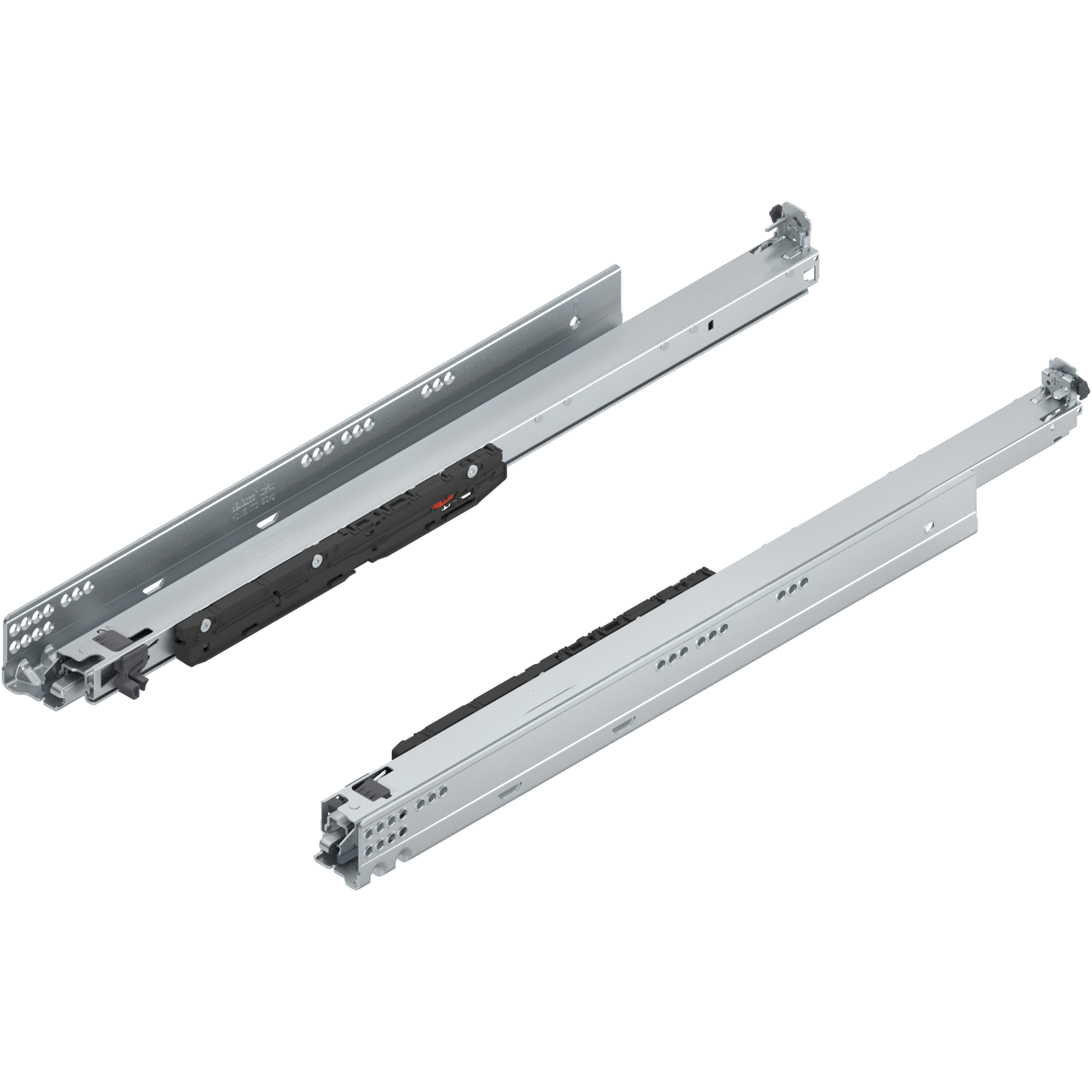 MOVENTO z BLUMOTION S, pełny wysuw, prowadnica, 70 kg, dł.=600 mm, wymaga sprzęgła, lewa/prawa, cynkowana