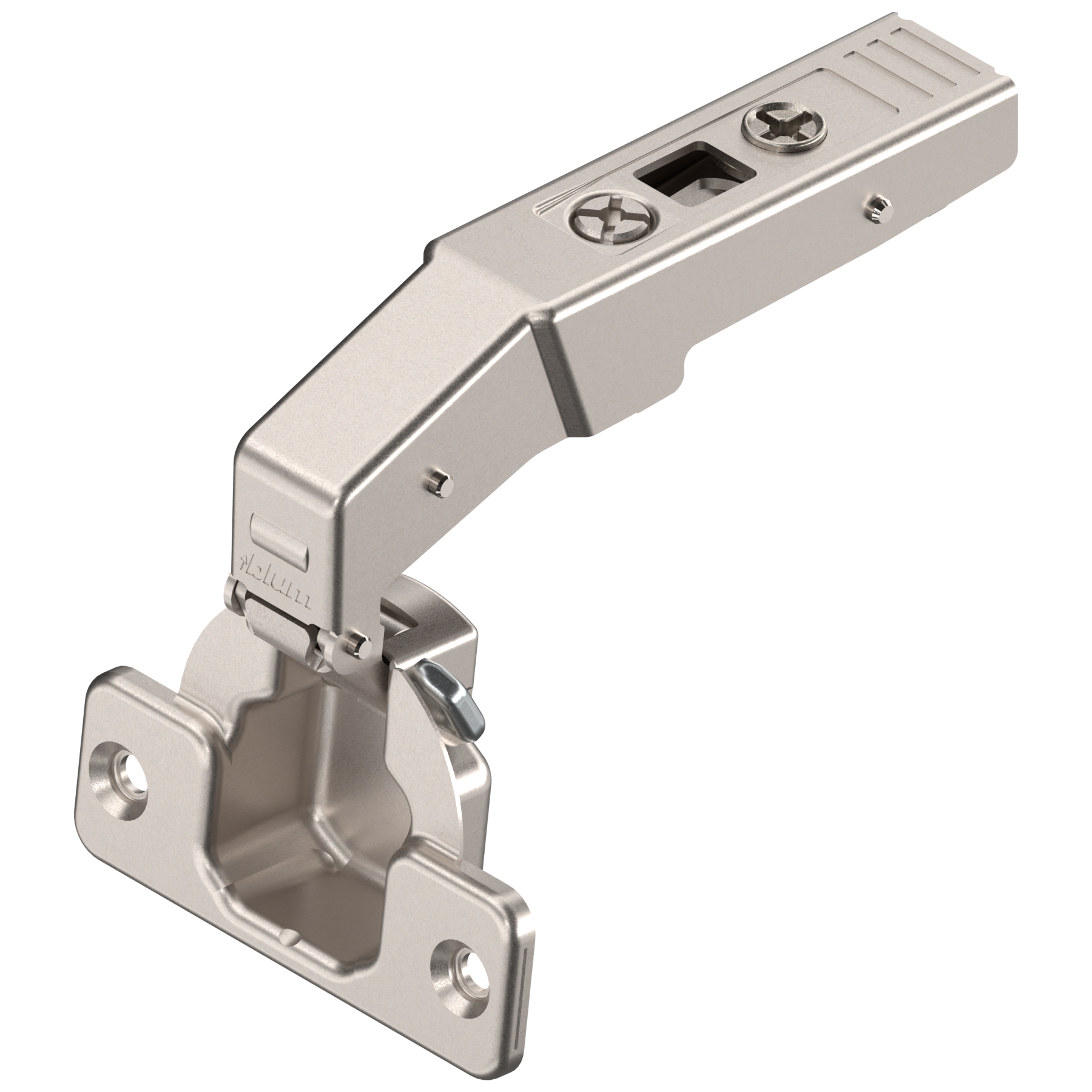CLIP top zawias do drzwi równoległych 83°, Wpuszczany, bez sprężyny, puszka: na wkręty, niklowany