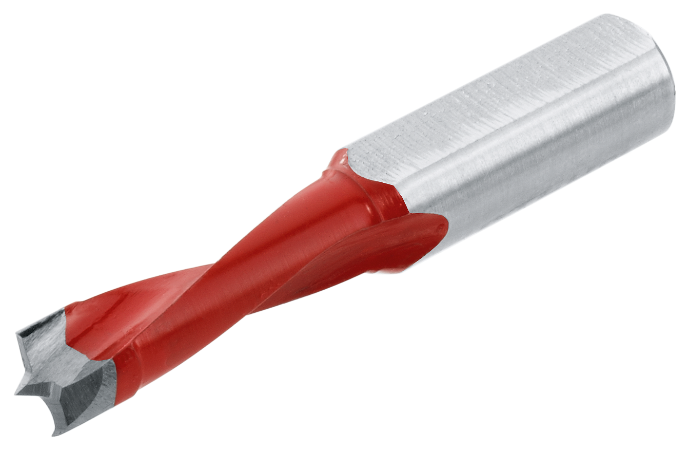 Wiertło, Ø 8 mm, lewe, L=57 mm, na czerwono